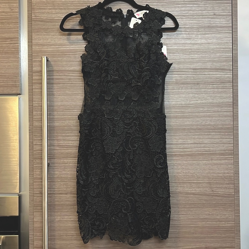 L’Atiste black lace dress- NWT